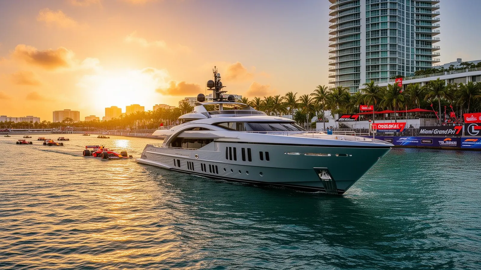 Formula 1 Miami Grand Prix yacht charter Miami