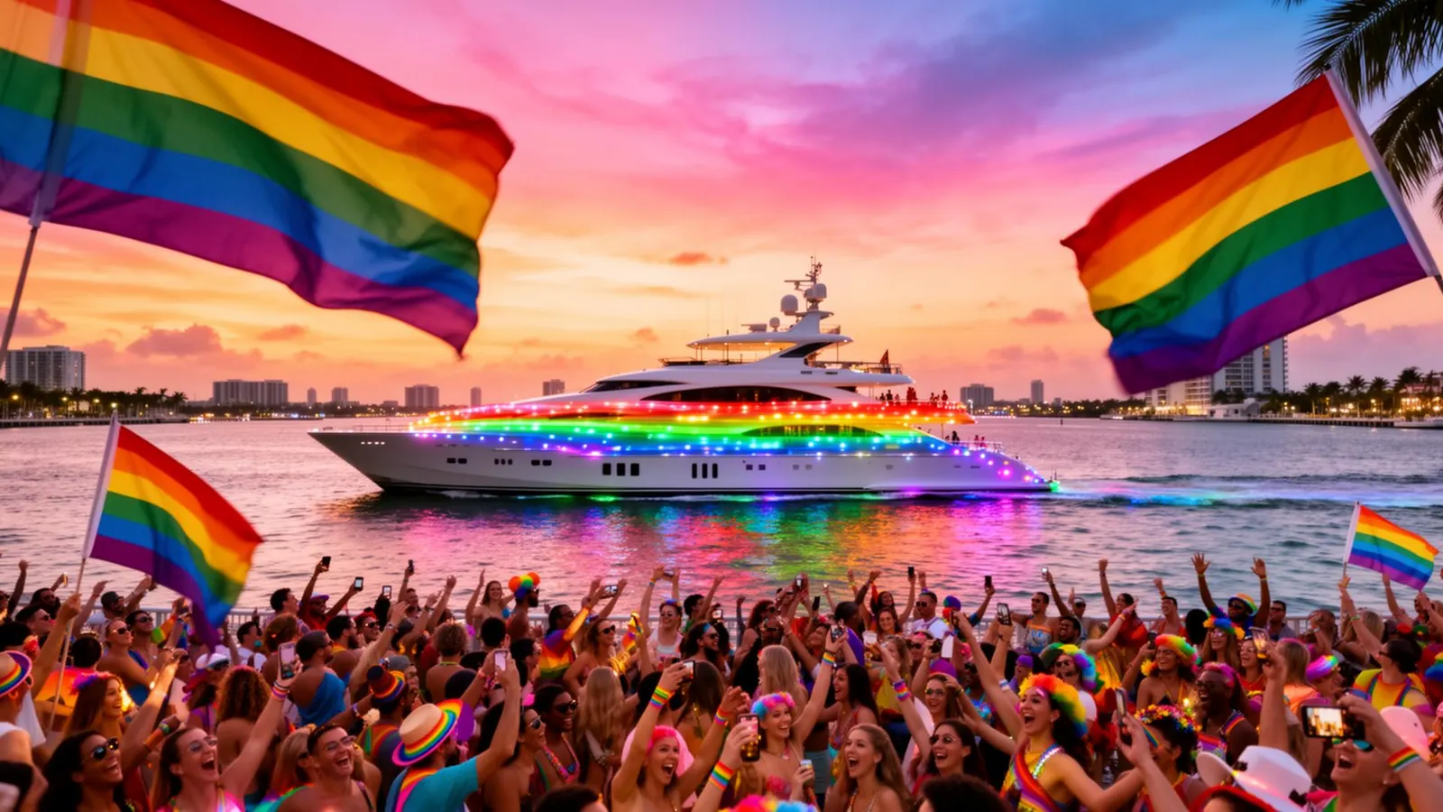 Miami Beach Pride yacht charter Miami