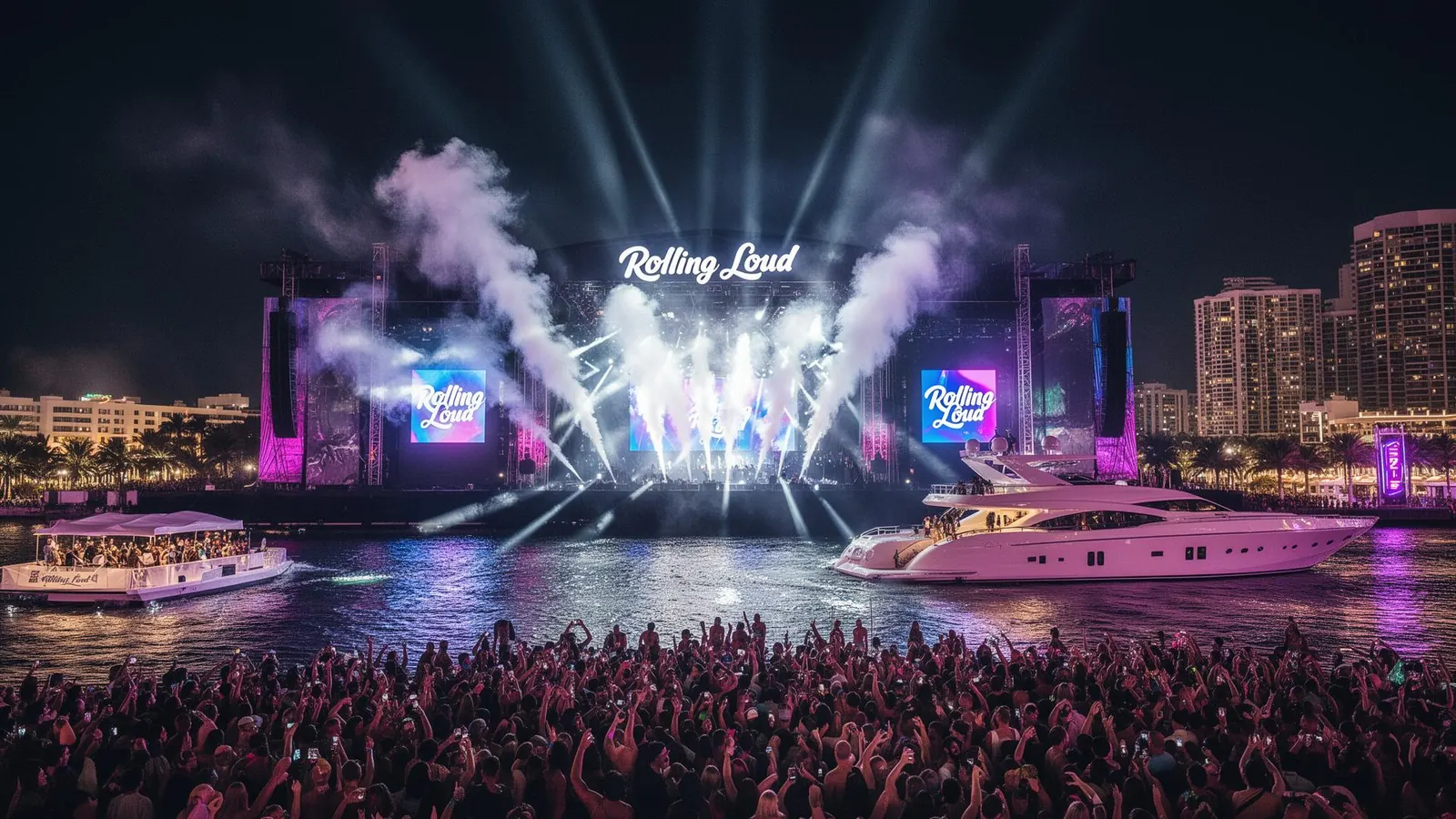 Rolling Loud Miami yacht charter Miami